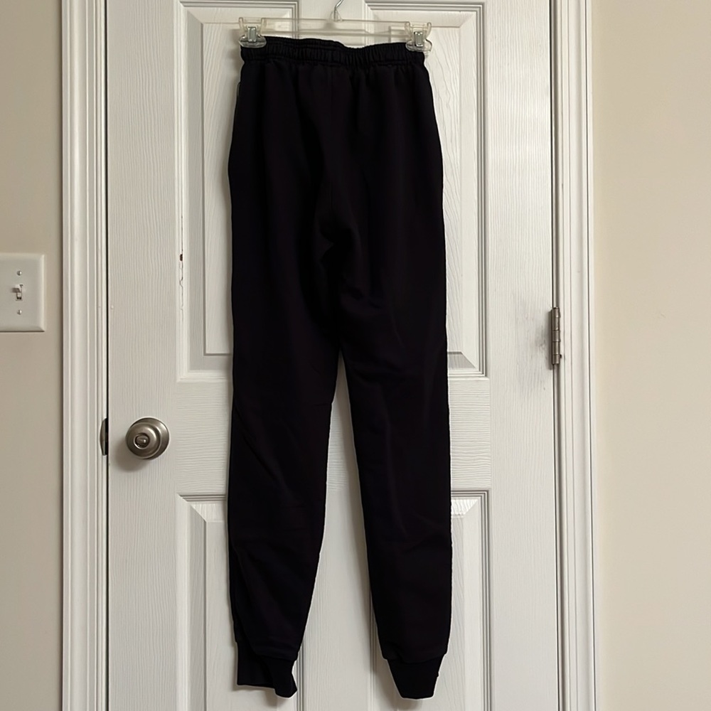 Champion Black Cotton-blend Sweatpants Joggers Drawstring Waist Size Small - Picture 2 of 8